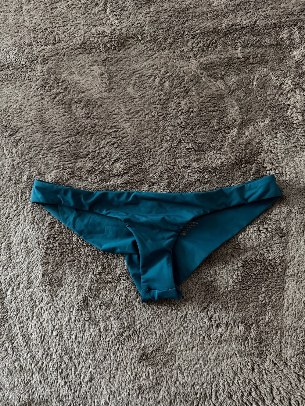 Women's Teal Bikini Bottom - Sleek Low-Rise Swim Brief